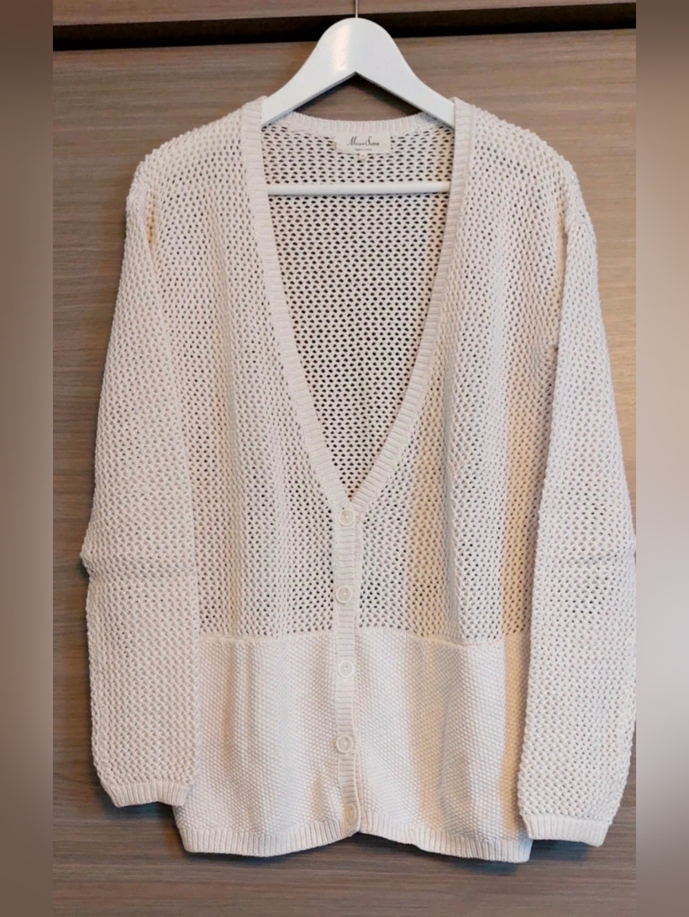 Parisian Knit Button-Down Cardigan Sweater
